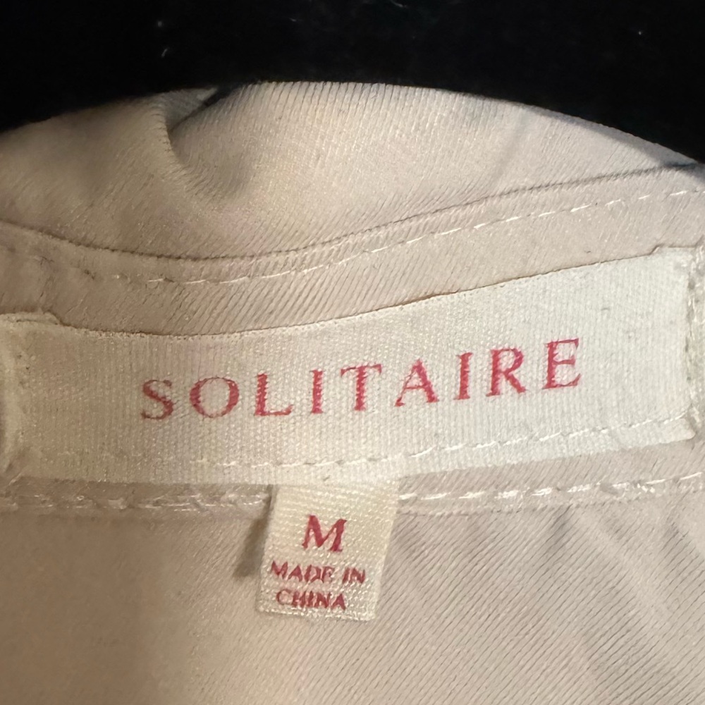 Solitaire Cream Button-Up Top - Picture 6 of 6